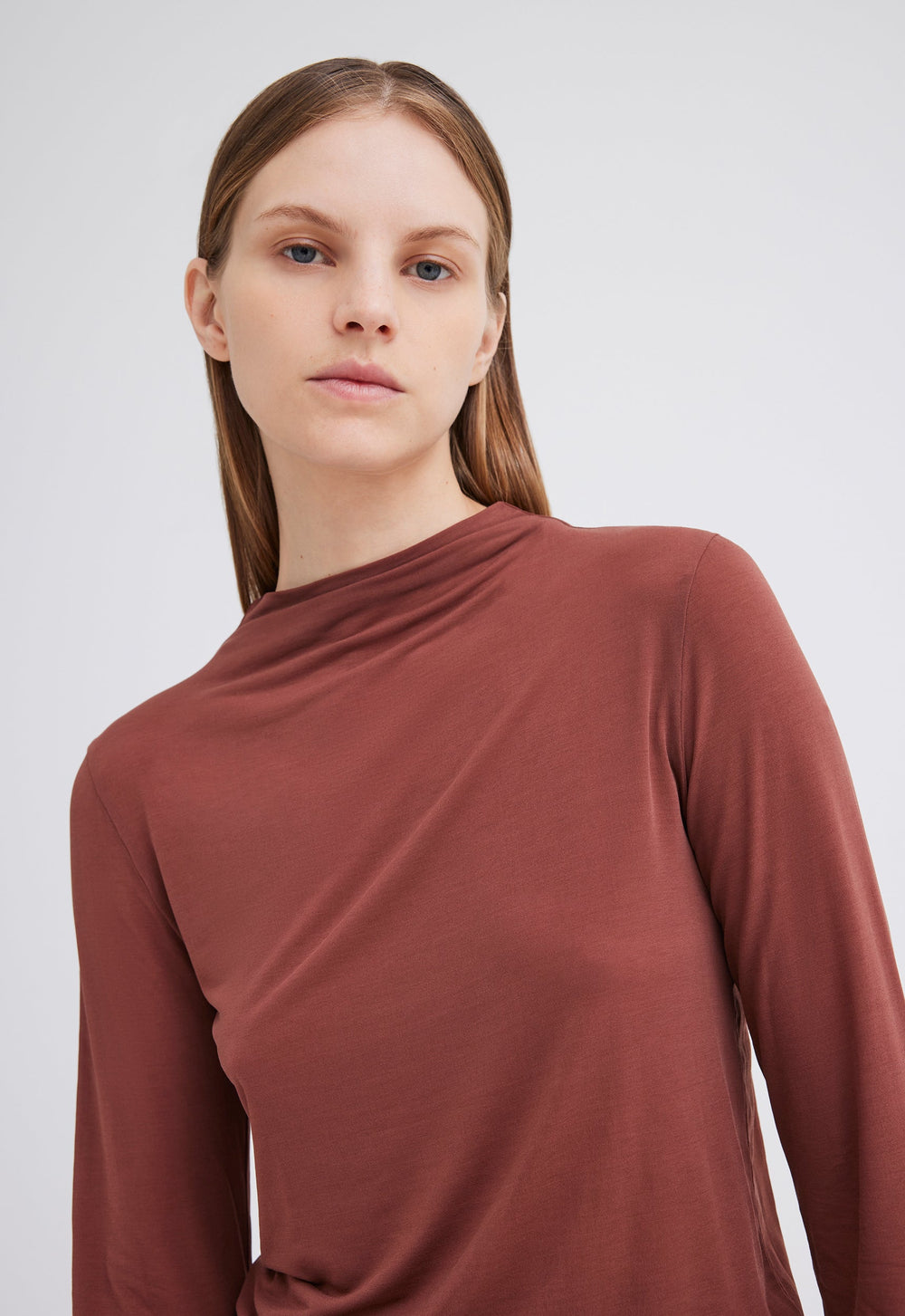 Jac+Jack Jun Italian Jersey Top - Burbank Red